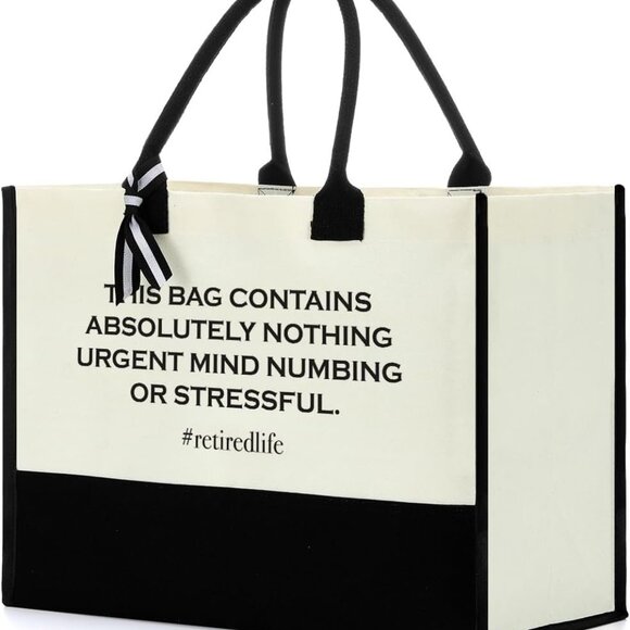 Large Canvas Tote Bag for Women Travel Beach Shopping Gift Accessories - Picture 1 of 7